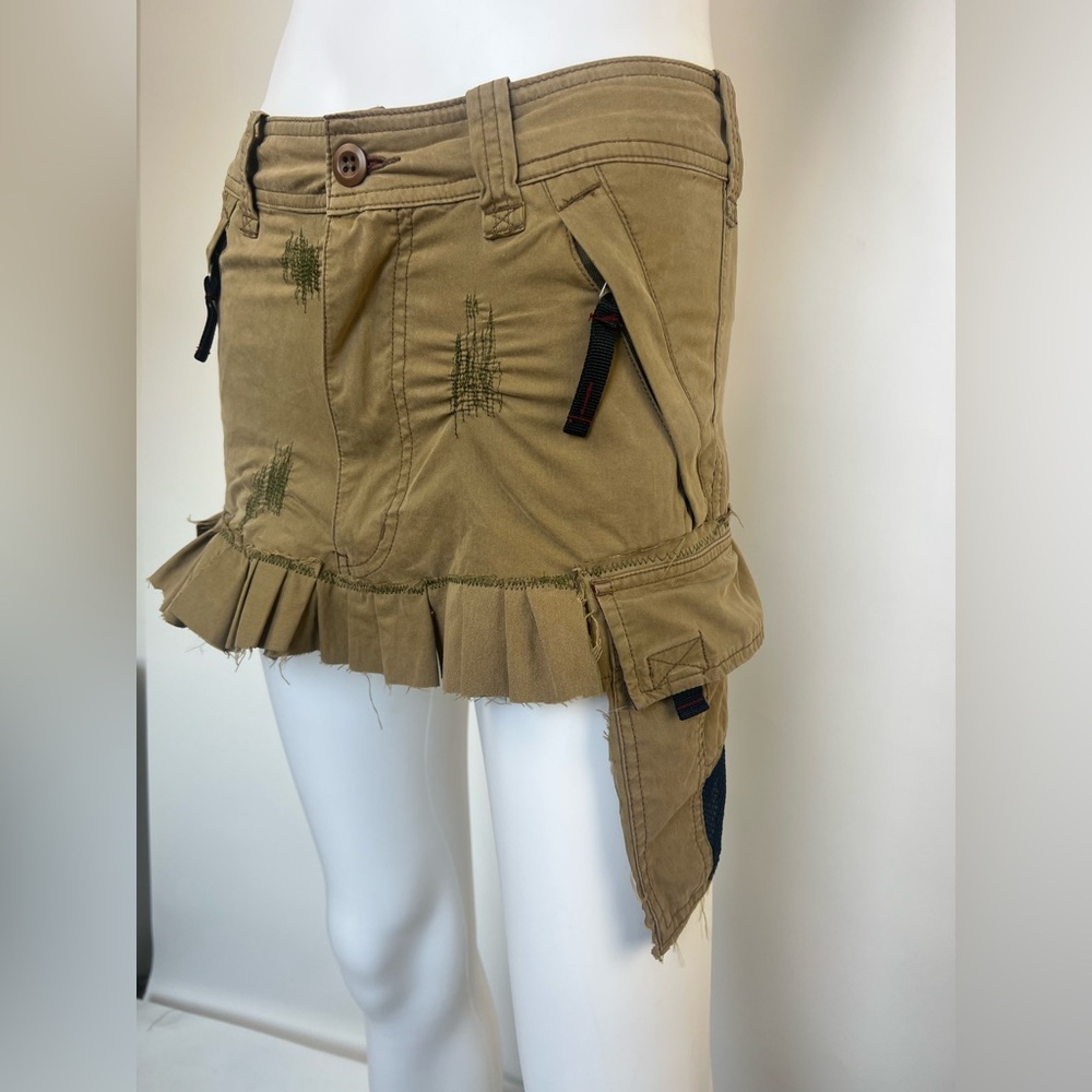 Abercrombie Reworked Mini Skirt –‎ One-of-a-Kind DIY Y2K Utility Grunge